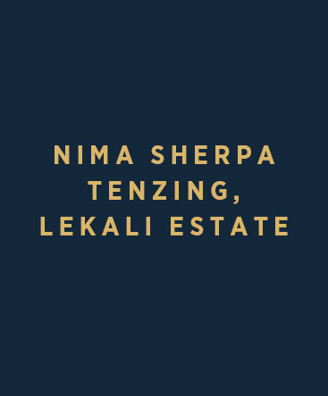 Nima Sherpa Tenzing – Lekali Estate